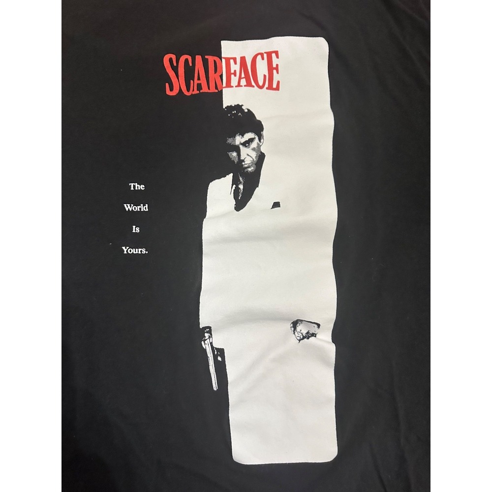 scarface black tee‎ by hybrid apparel 2xl